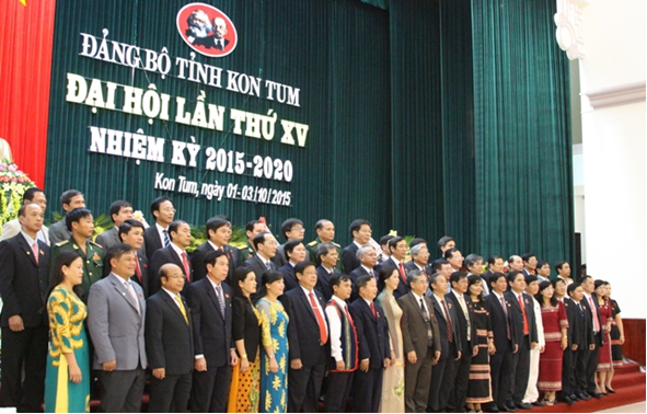 Ban chấp hành Đảng bộ tỉnh Kon Tum khóa XV, Nhiệm kỳ 2015-2020 